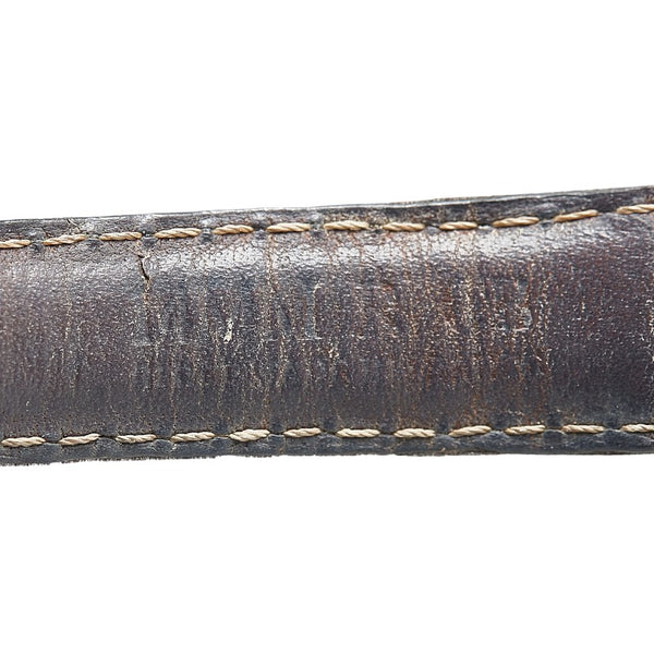 グッチ ホースビット 腕時計 6300L クオーツ ブラック文字盤 ステンレススチール レザー レディース GUCCI 【中古】