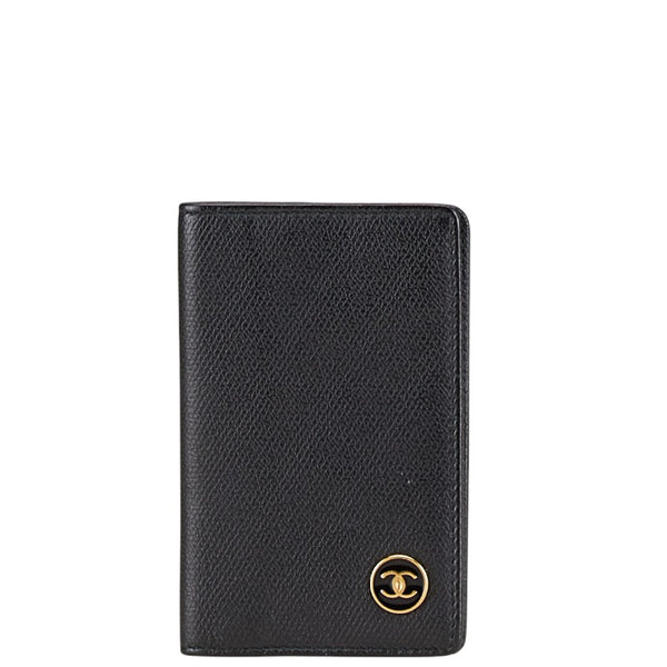 シャネル ココマーク カードケース 名刺入れ ブラック レザー レディース CHANEL 【中古】