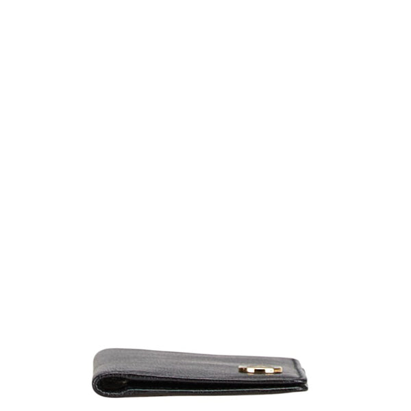 シャネル ココマーク カードケース 名刺入れ ブラック レザー レディース CHANEL 【中古】