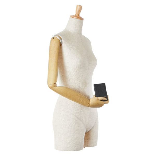 シャネル ココマーク カードケース 名刺入れ ブラック レザー レディース CHANEL 【中古】