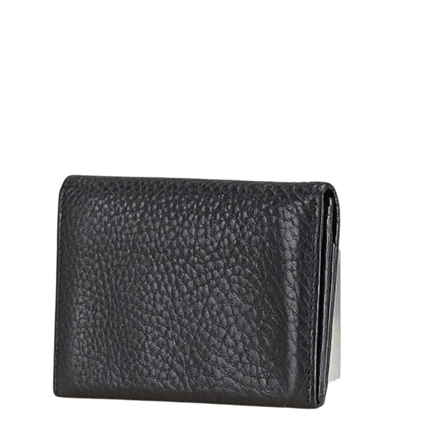 グッチ スカイライン カードケース 名刺入れ 296680 ブラック レザー メンズ GUCCI 【中古】