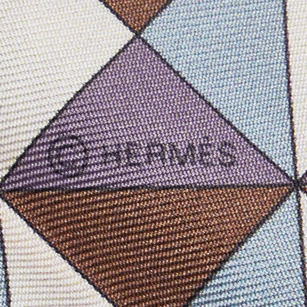 エルメス ツイリー PSYCHE プシュケ スカーフ グリーン ブラウン マルチカラー シルク レディース HERMES 【中古】