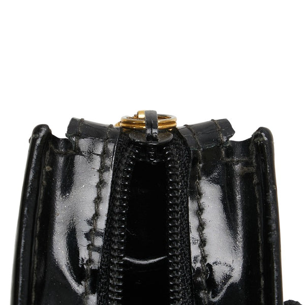 サルヴァトーレフェラガモ ヴァラ リボン ポーチ 化粧ポーチ 223057 ブラック レザー レディース Salvatore Ferragamo 【中古】