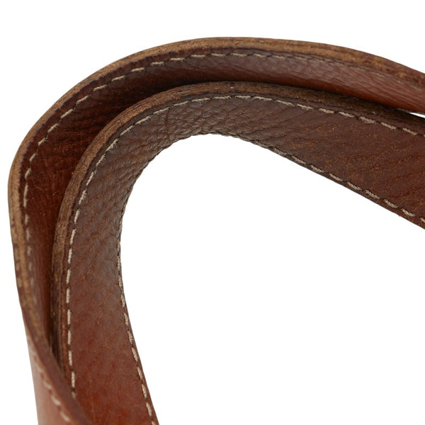 セリーヌ マカダム トートバッグ ショルダーバッグ ブラウン PVC レザー レディース CELINE 【中古】
