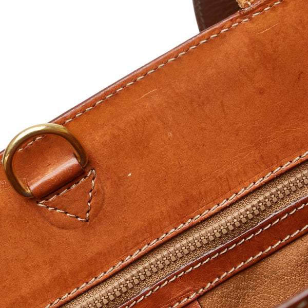 セリーヌ マカダム トートバッグ ショルダーバッグ ブラウン PVC レザー レディース CELINE 【中古】