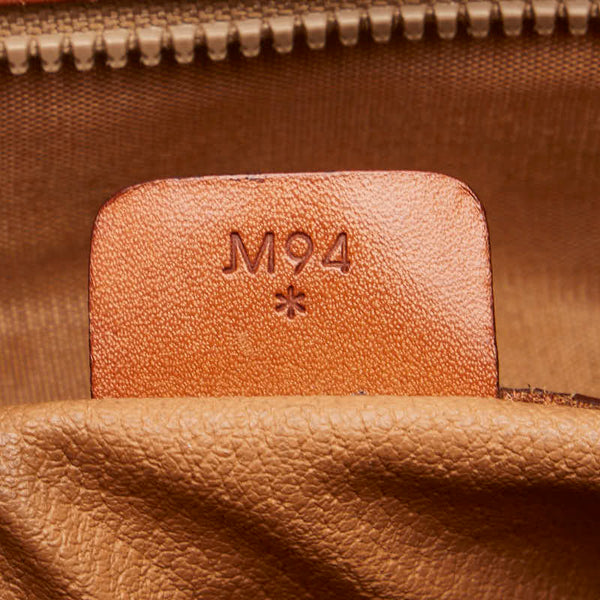 セリーヌ マカダム トートバッグ ショルダーバッグ ブラウン PVC レザー レディース CELINE 【中古】