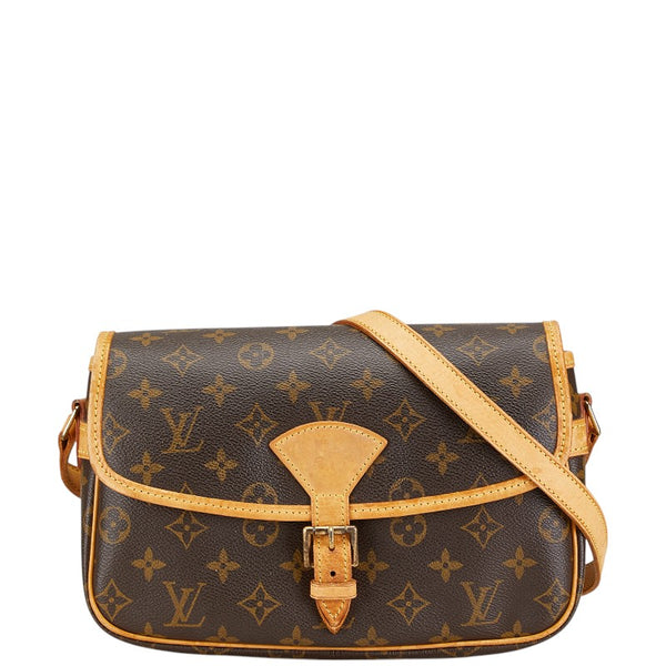 ルイ ヴィトン モノグラム ソローニュ 斜め掛け ショルダーバッグ M42250 ブラウン PVC レザー レディース LOUIS VUITTON 【中古】