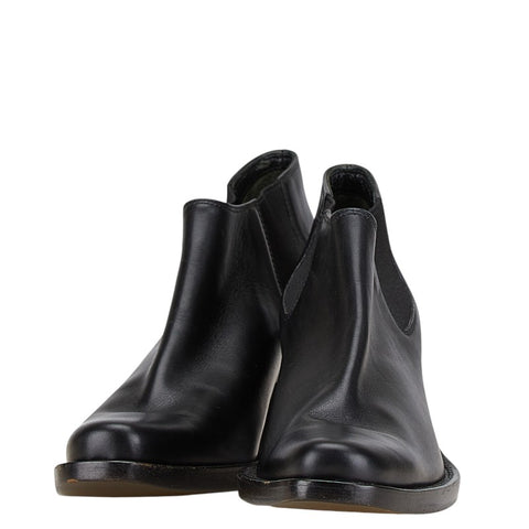 プラダ ショートブーツ サイズ：34 1/2 ブラック レザー レディース PRADA 【中古】
