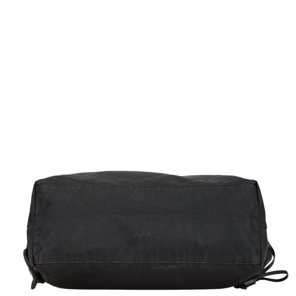プラダ トートバッグ ハンドバッグ ブラック ナイロン レザー レディース PRADA 【中古】