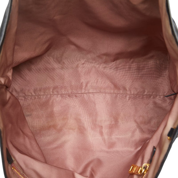 プラダ トートバッグ ハンドバッグ ブラック ナイロン レザー レディース PRADA 【中古】