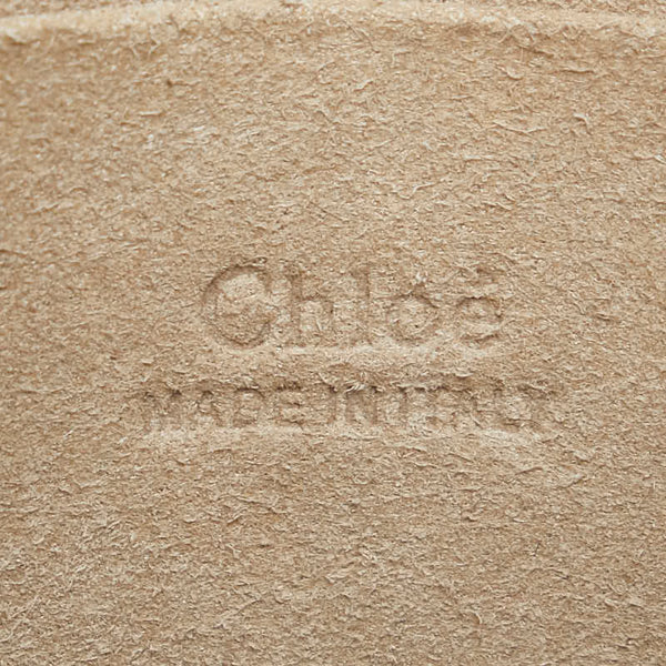 クロエ ナイル ハンドバッグ ショルダーバッグ 2WAY 3S1301 グレー カーフ レディース Chloe 【中古】