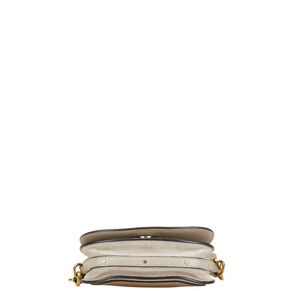 クロエ ナイル ハンドバッグ ショルダーバッグ 2WAY 3S1301 グレー カーフ レディース Chloe 【中古】