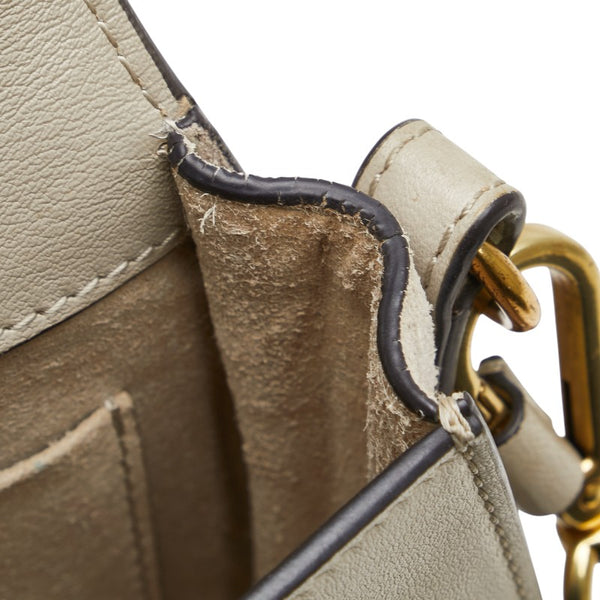 クロエ ナイル ハンドバッグ ショルダーバッグ 2WAY 3S1301 グレー カーフ レディース Chloe 【中古】