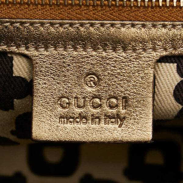 グッチ GGキャンバス シェリーライン トートバッグ ショルダーバッグ 137396 ベージュ ゴールド キャンバス レディース GUCCI 【中古】