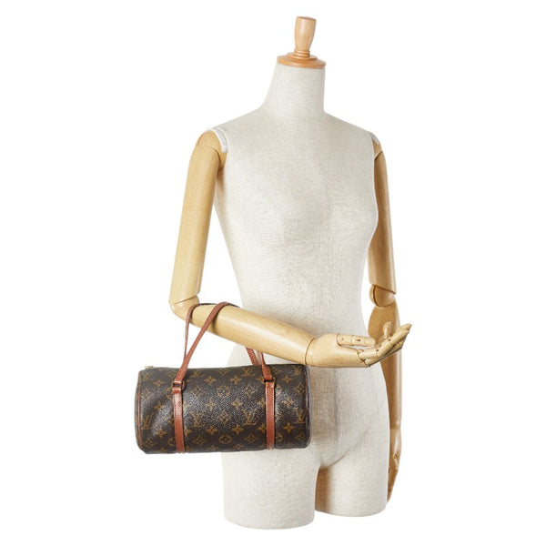 ルイ ヴィトン モノグラム パピヨン26 (旧) ハンドバッグ M51366 ブラウン PVC レザー レディース LOUIS VUITTON 【中古】