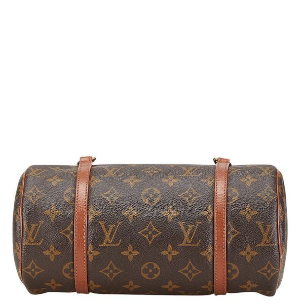 ルイ ヴィトン モノグラム パピヨン26 (旧) ハンドバッグ M51366 ブラウン PVC レザー レディース LOUIS VUITTON 【中古】