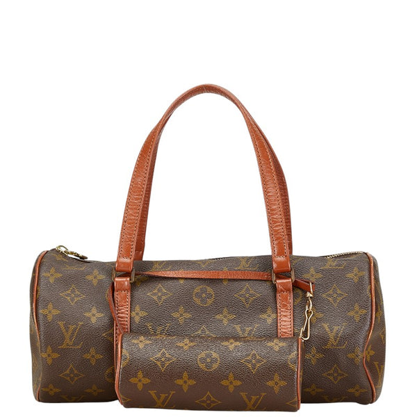 ルイ ヴィトン モノグラム パピヨン30(旧) ショルダーバッグ M51365 ブラウン PVC レザー レディース LOUIS VUITTON 【中古】