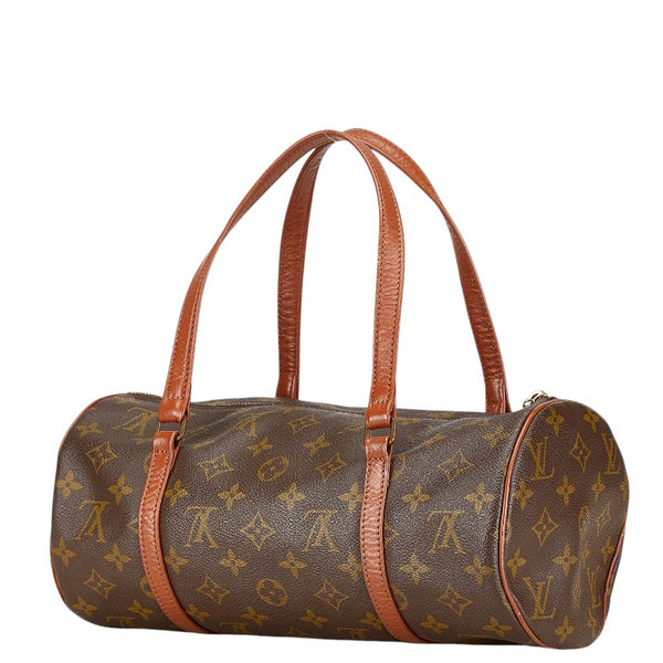 ルイ ヴィトン モノグラム パピヨン30(旧) ショルダーバッグ M51365 ブラウン PVC レザー レディース LOUIS VUITTON 【中古】