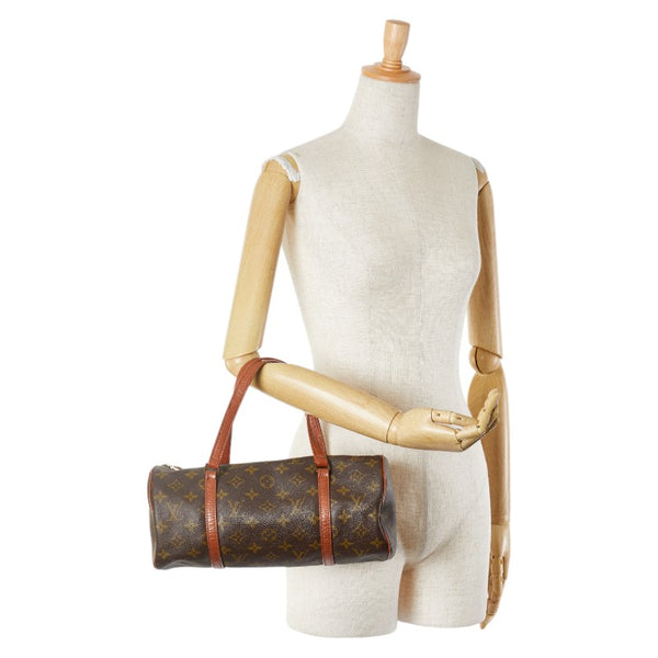 ルイ ヴィトン モノグラム パピヨン30(旧) ショルダーバッグ M51365 ブラウン PVC レザー レディース LOUIS VUITTON 【中古】