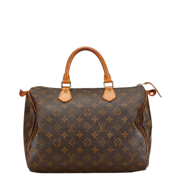 ルイ ヴィトン モノグラム スピーディ30 ハンドバッグ M41526 ブラウン PVC レザー レディース LOUIS VUITTON 【中古】