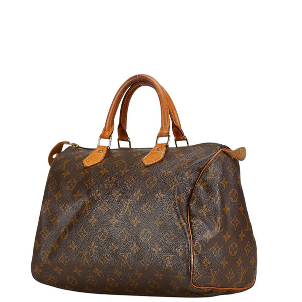 ルイ ヴィトン モノグラム スピーディ30 ハンドバッグ M41526 ブラウン PVC レザー レディース LOUIS VUITTON 【中古】