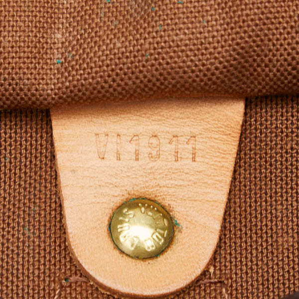 ルイ ヴィトン モノグラム スピーディ30 ハンドバッグ M41526 ブラウン PVC レザー レディース LOUIS VUITTON 【中古】