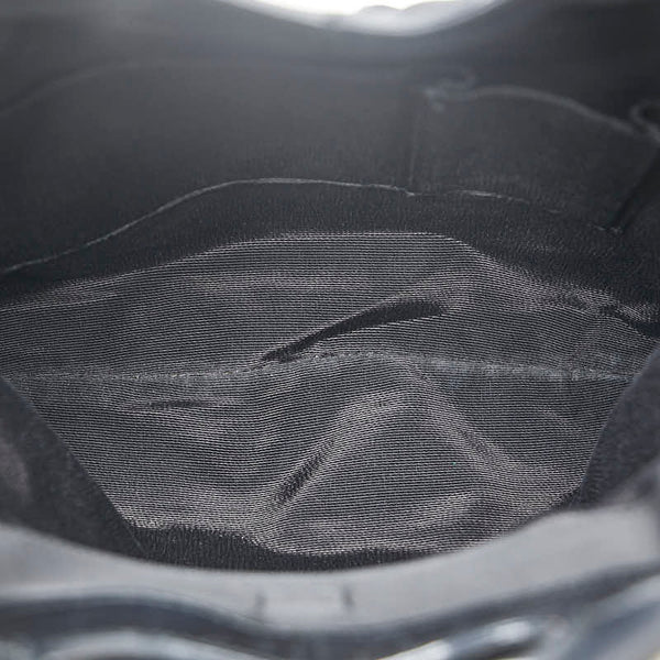 サルヴァトーレフェラガモ ヴァラリボン パンプス柄 ハンドバッグ ショルダーバッグ 2WAY FZ-21 B632 ブラック ナイロン レザー レディース Salvatore Ferragamo 【中古】