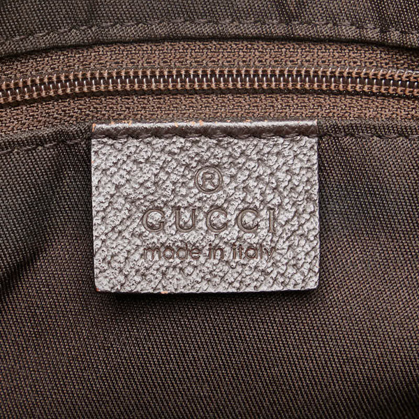 グッチ GGキャンバス プリンシー トートバッグ 163805 ベージュ ブラウン キャンバス レザー レディース GUCCI 【中古】