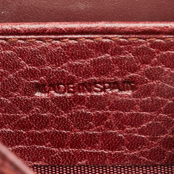 カルティエ マストライン コインケース 小銭入れ ワインレッド ボルドー レザー レディース CARTIER 【中古】