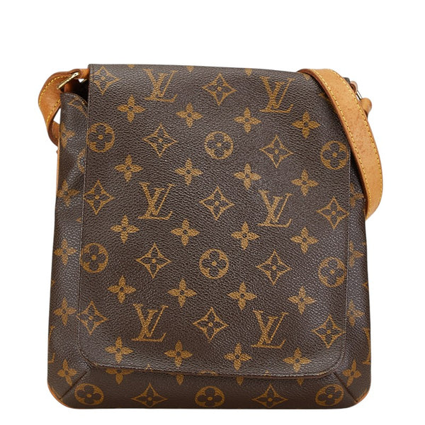 ルイ ヴィトン モノグラム ミュゼット サルサ ショート ショルダーバッグ M51258 ブラウン PVC レザー レディース LOUIS VUITTON 【中古】