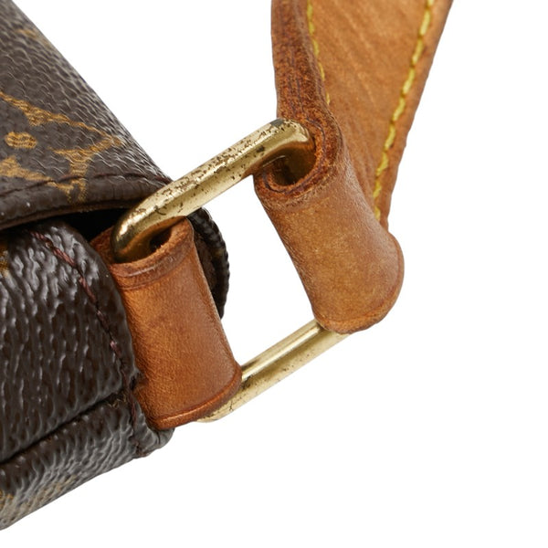 ルイ ヴィトン モノグラム ミュゼット サルサ ショート ショルダーバッグ M51258 ブラウン PVC レザー レディース LOUIS VUITTON 【中古】