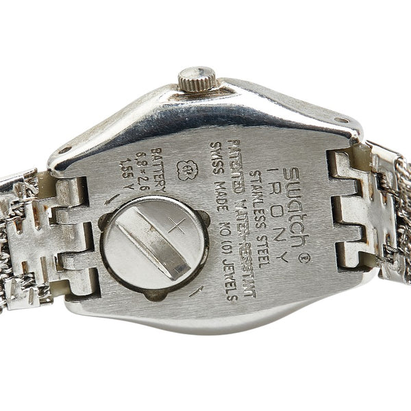 スウォッチ IRONY 腕時計 クオーツ シルバー文字盤 ステンレススチール レディース Swatch 【中古】