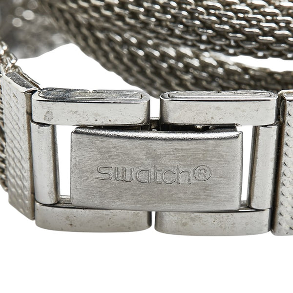スウォッチ IRONY 腕時計 クオーツ シルバー文字盤 ステンレススチール レディース Swatch 【中古】