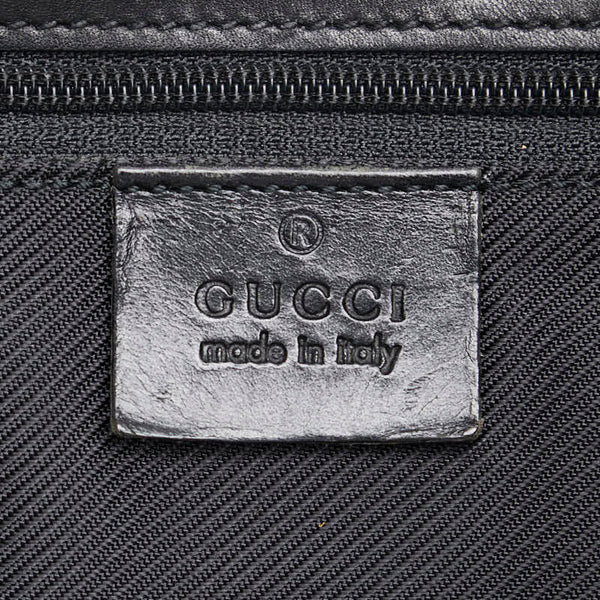 グッチ GGキャンバス トートバッグ ショルダーバッグ 000 0849 2684 ブラック キャンバス レザー レディース GUCCI 【中古】