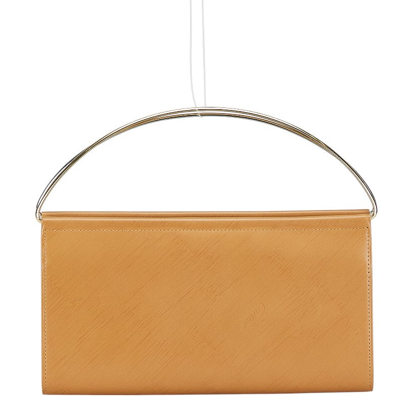 カルティエ トリニティハンドル ハンドバッグ 二つ折り財布 ベージュ ゴールド シルバー レザー レディース CARTIER 【中古】