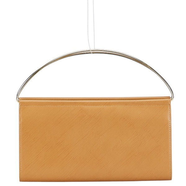 カルティエ トリニティハンドル ハンドバッグ 二つ折り財布 ベージュ ゴールド シルバー レザー レディース CARTIER 【中古】