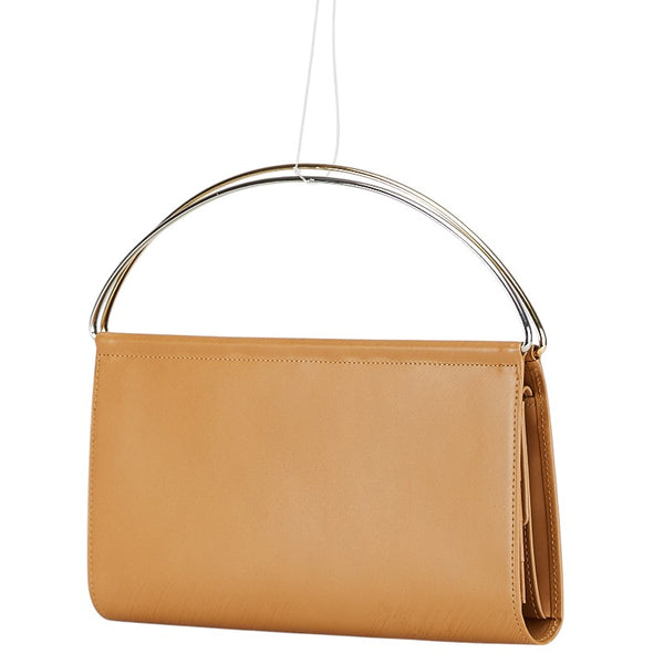 カルティエ トリニティハンドル ハンドバッグ 二つ折り財布 ベージュ ゴールド シルバー レザー レディース CARTIER 【中古】