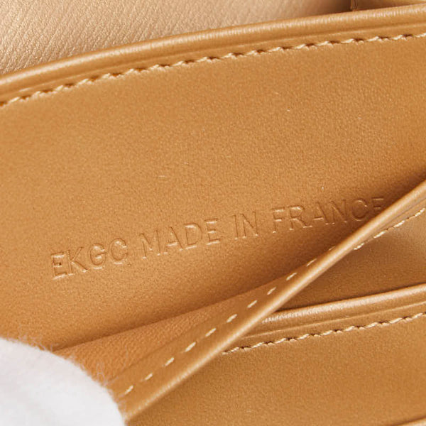 カルティエ トリニティハンドル ハンドバッグ 二つ折り財布 ベージュ ゴールド シルバー レザー レディース CARTIER 【中古】