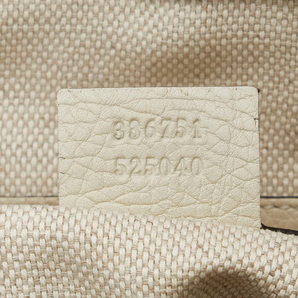 グッチ ソーホー パイソン型押し ハンドバッグ ショルダーバッグ 2WAY 336751 ベージュ ブラウン レザー レディース GUCCI 【中古】