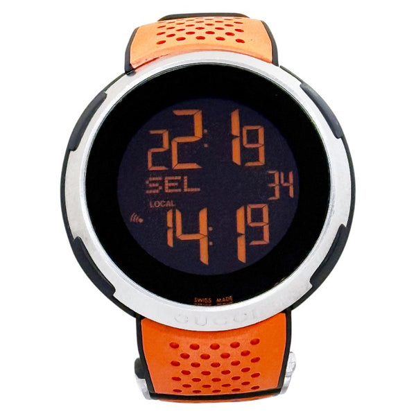 グッチ アイグッチ スポーツ ワールドタイム 腕時計 114.1 クオーツ ブラック文字盤 ステンレススチール ラバー メンズ GUCCI 【中古】