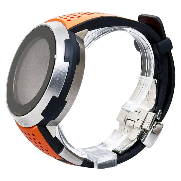 グッチ アイグッチ スポーツ ワールドタイム 腕時計 114.1 クオーツ ブラック文字盤 ステンレススチール ラバー メンズ GUCCI 【中古】