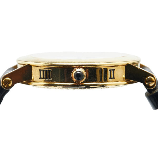 グッチ 腕時計 7200M クオーツ ホワイト文字盤 メッキ レザー レディース GUCCI 【中古】