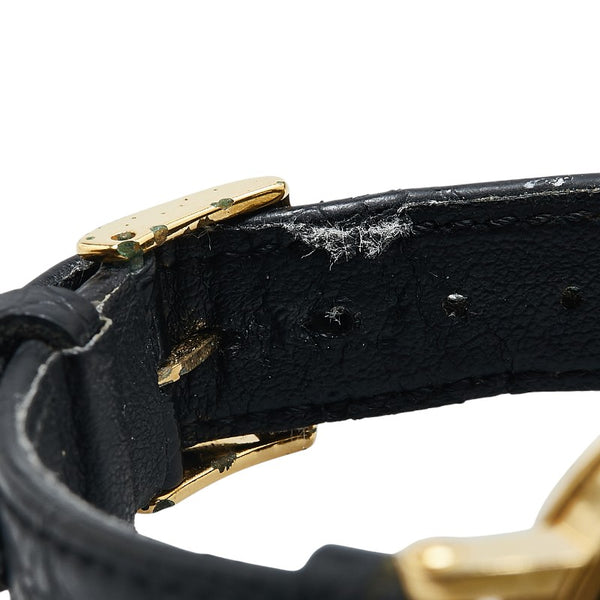 グッチ 腕時計 7200M クオーツ ホワイト文字盤 メッキ レザー レディース GUCCI 【中古】