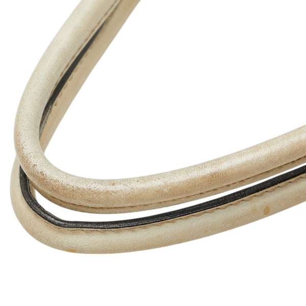 グッチ GGマーモント ヘビ風型押し ハンドバッグ トートバッグ 247183 ベージュ ブラウン パイソン レザー レディース GUCCI 【中古】