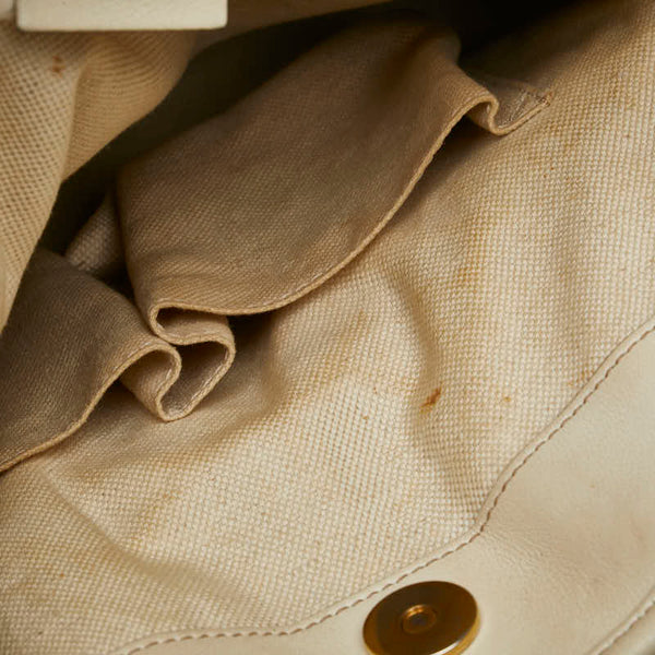 グッチ GGマーモント ヘビ風型押し ハンドバッグ トートバッグ 247183 ベージュ ブラウン パイソン レザー レディース GUCCI 【中古】