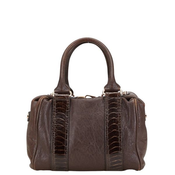 バレンシアガ ハンドバッグ 170937 ブラウン レザー レディース BALENCIAGA 【中古】