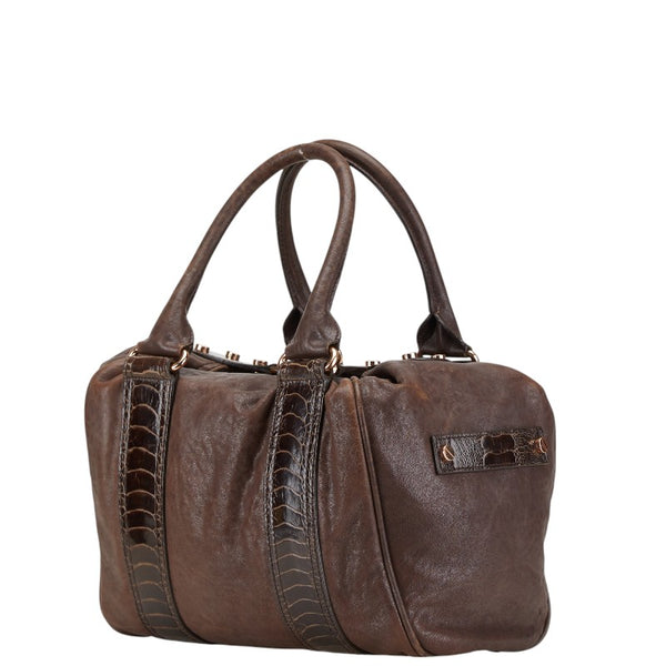 バレンシアガ ハンドバッグ 170937 ブラウン レザー レディース BALENCIAGA 【中古】
