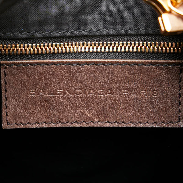 バレンシアガ ハンドバッグ 170937 ブラウン レザー レディース BALENCIAGA 【中古】