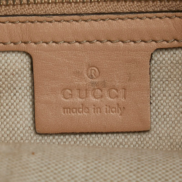 グッチ GGキャンバス ラブリーハート 斜め掛け ショルダーバッグ 257072 ピンク ベージュ キャンバス レザー レディース GUCCI 【中古】