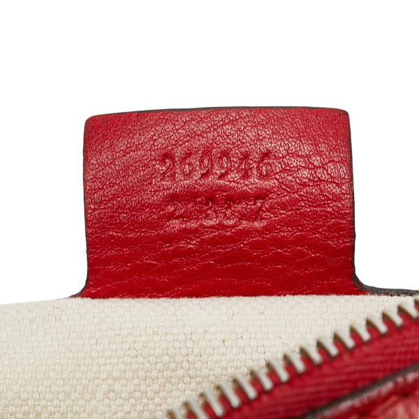 グッチ タッセル ショルダーバッグ ハンドバッグ 2WAY 269946 レッド レザー レディース GUCCI 【中古】